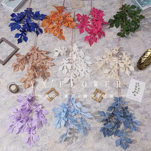 Artisanat Ingénieux, Feuilles de Thé Artificielles, Branche de Fleur en Soie de 30cm à 100cm, Décoration de Mariage - Product Image 1