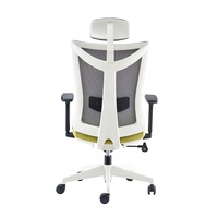Chaise de luxe pivotante à dossier haut ergonomique en maille blanche, avec accoudoirs, Support de styliste, pour bureau, vente en gros, offre spéciale,