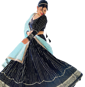 Nuevo diseñador de Bollywood Trabajo pesado Lehenga Choli Ropa étnica india pakistaní para bodas Fiestas Compromisos Oferta especial Bajo - Product Image 1