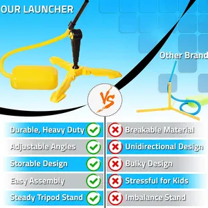 Speelgoed Rocket Launcher Voor Kids Schiet Tot 100 Voeten Kleurrijke Schuim Raketten En Stevige Launcher Stand Fun Kinderen Speelgoed outdoor