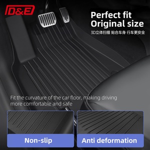 Juego de 3 Tapetes de Piso 3D TPE Impermeables Antideslizantes para Tesla Cybertruck 2024, Ajuste Personalizado para el Interior, Producto Nuevo - Product Image 3