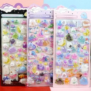 Nouveaux autocollants en relief lumineux stéréoscopiques 3D mignons de dessins animés, autocollants décoratifs en relief tridimensionnels pour enfants - Product Image 2