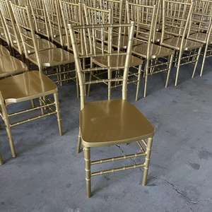 High Quality Wholesale Party Wedding Banquet Plastic Resin Gold Chavari Hotel <b>Chairs</b> for Events - Product Image 5