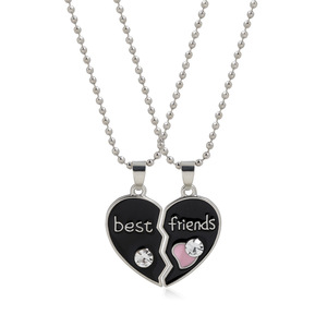 Collier <span class=keywords><strong>d</strong></span>'amitié <span class=keywords><strong>pour</strong></span> filles avec lettres de licorne créatives, diamant coloré, couture <span class=keywords><strong>d</strong></span>'amour, meilleur ami, collier BFF - Product Image 6