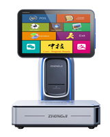 LS1 AI-herkenning touchscreen labelweegschaal 15,6 inch POS weegschaal met thermische labelprinter voor verse producten