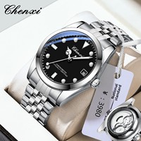 Montre mécanique squelette de luxe pour homme, nouvelle collection, aiguilles lumineuses, haute qualité, sport, affaires, étanche, automatique