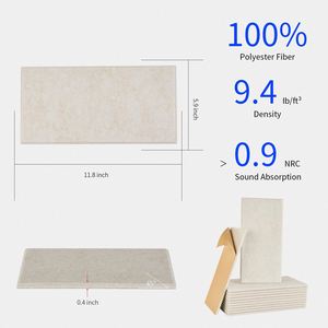 แผ่นโฟมเก็บเสียงติดผนังมีกาวในตัวแผ่นรองป้องกันเสียงมีความยืดหยุ่นสูง - Product Image 5