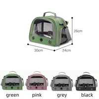Portable Polyester cage à oiseaux sac à dos petit animal de compagnie transporteur perche plateau rideau pour perruche perruche extérieur oiseau sac à dos pour voyage