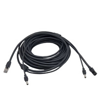 Cable Ethernet CAT5E de Cuarta Generación, Conductor de Cobre Puro, Blindaje Trenzado, Revestimiento de PVC, Cable de Extensión Combinado con Carga para Starlink