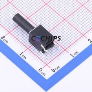 TS-1006D-BR18026 Tactile Switch Through hole Component THT,6x6mm Switch Single Pole Single Throw Round Button 2.6N Through Hole - Product Image 2