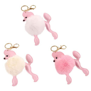 Llavero de Peluche con Forma de Cachorro de <span class=keywords><strong>Poodle</strong></span>, Adorno para Bolsos, Colgante Encantador, Venta al por Mayor U199 - Product Image 1