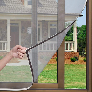 Venta al por mayor malla de fibra de vidrio fácil de instalar cortina de puerta magnética mosquitera Pantalla de ventana - Product Image 2