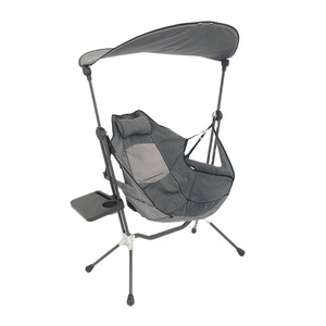 Freestyle Rocker amaca sedia da campeggio oversize pieghevole campeggio sedia oscillante con baldacchino portabicchieri e tavolino - Product Image 2