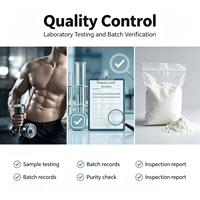 Créatine HCL en poudre micronisée végétalienne 750g pour la croissance musculaire, marque privée OEM