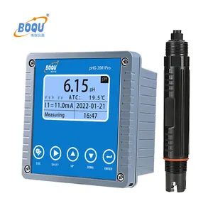 BOQU pHG-2081pro digital ph/orp pengukur ph elektronik sensor pintar pengontrol ukuran pH alat analisis kolam untuk bahan kimia