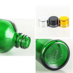 Vente en gros 5ml 10ml 15ml 20ml 30ml 50ml 100ml vert vide <span class=keywords><strong>liquide</strong></span> sérum huile essentielle soins de la peau cosmétique flacon compte-gouttes en verre - Product Image 6