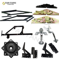Base pivotante en métal Yanyang de 10 pouces noire pour meubles, mécanisme de remplacement pour chaise ou tabouret, avec roulement à billes, plaque pivotante en fer