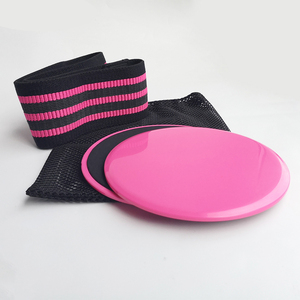 Fascia di resistenza per allenamento a casa con esercizi rosa - Product Image 5