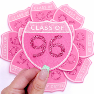 Parche Bordado con Purpurina de Alta Calidad, Diseño 'Girl Gang Mama', Color Rosa, Logotipo Personalizado, para Bolsa/Gorra/Ropa - Product Image 2