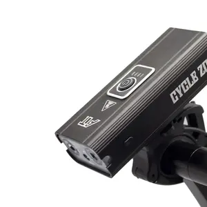 RTS自行车led灯2400mAH IPX4防水自行车前灯USB充电T6灯珠金属强光自行车配件