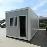 Qingdao LANJING 20ft Acier Intégré Logement Bonne Qualité Travailleur Extensible Pack Plat Conteneur Maison à Prix Compétitif