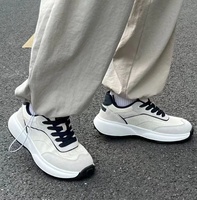 Sneaker kulit sapi asli pria, Sneaker kasual setinggi pergelangan kaki desain terbaru, lapisan ritsleting untuk musim gugur dan musim dingin
