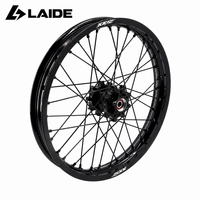 Ensemble de roues à rayons noires KKE 21/18 pouces, 1.6x21 avant, 1.85x18 arrière, jantes en aluminium pour moto électrique Sur Ron Light Bee X, tout-terrain