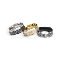 Bague brodée de style nordique Odin Salomon, nœud porte-bonheur, tendance 2026, bague puissante pour homme