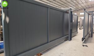 Porte coulissante sans rail en <span class=keywords><strong>aluminium</strong></span>, porte linéaire à suspension, <span class=keywords><strong>portail</strong></span> électrique à cantilever, réduction de 10% en décembre - Product Image 2