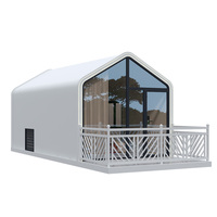 Maison miniature préfabriquée personnalisable portable, bâtiment de conteneur préfabriqué, résidence modulaire, micro-maison, bureau 20.2 ㎡