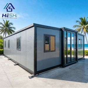 HeSHi Modern Prefab Container House Rectangle Living Modular Home 40Ft Expandable Design Style - Product Image 1