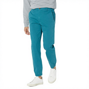 Pantalon cargo décontracté pour homme avec logo personnalisé, taille élastique, en toile, respirant, séchage rapide, anti-boulochage, écologique - Product Image 2