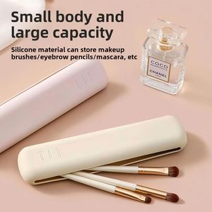 Simple Fashion Portable Travel <b>Makeup</b> Bag Open Magnet for Brow Pencil <b>Case</b> Eyeshadow <b>Brush</b> Dust Proof <b>Case</b> - Product Image 3