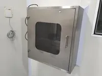 Nouvelle boîte de passage pour salle blanche avec portes entrecroisées, certifiée CE, en acier inoxydable SUS304 pour le contrôle de la contamination