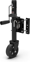 Cric de remorque à roue à rayons TOWKING 8 pouces, déplacement vertical de 10 pouces, 1500 livres, pour VR, bateau, remorque