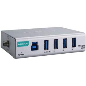 Hub USB Industrial Moxa UPort 204A de 4 Puertos con Indicador de Encendido - Product Image 1