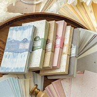 Bloc de Notas Vintage de 50 Hojas, Notas para Estudiantes, Decoración para Álbumes de Recortes, Papel de Fondo para Diario, Papelería, Suministros de Oficina