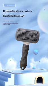 Factory Direct Sale Self Cleaning <b>Pet</b> Massage Comb with Washable Handle and One Click for Cats Dogs Grooming Deshedding - Product Image 4