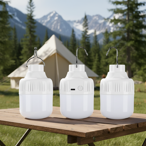 Lámpara LED de Emergencia Naranja con Carga USB, Lámparas de Camping para Exteriores, Puestos de Mercado Nocturno, Cortes de Energía en el Hogar - Product Image 1