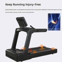 Tapis roulant électrique multifonctionnel commercial, modèle silencieux, équipement de fitness pour les salles de sport et les clubs, programmes d'exercices intelligents avec grand écran