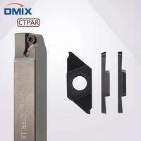 Porte-outils de tournage CNC personnalisable série DMIX CTPA, plaquettes de coupe revêtues CVD/PVD HRC42-46, outil de coupe à rainures plates/angulaires pour