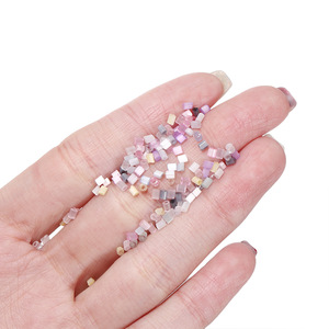ลูกปัดอะคริลิคทรงกลมขนาด 2 มม. สำหรับทำเครื่องประดับ DIY สีผสม ลูกปัดพลาสติกใส อุปกรณ์งานฝีมือ - Product Image 2