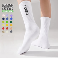 Chaussettes de sport personnalisées pour hommes et femmes, avec design et maquette gratuits, chaussettes de course et de basketball personnalisées, chaussettes de sport à fond éponge avec logo