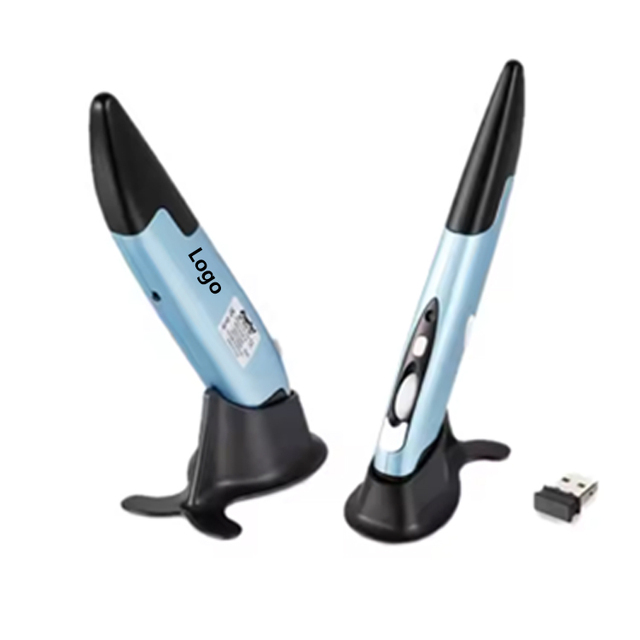 Small Qty Fast Customization 2.4Ghz Pen Shape Handheld Wireless Mouse