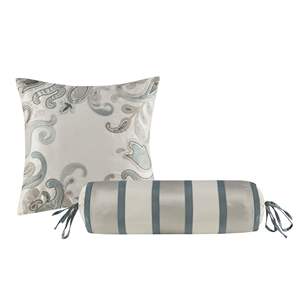 Ensemble de couette 12 pièces en coton, taille King, housse de couette brodée, literie classique pour usage domestique - Product Image 5