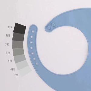 Babero de silicona para adultos, impermeable y lavable, para ancianos y pacientes, color sólido, azul real, rosa, gris oscuro - Product Image 2