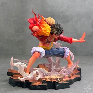 Figurine Luffy en PVC <span class=keywords><strong>de</strong></span> 17 cm <span class=keywords><strong>avec</strong></span> <span class=keywords><strong>chapeau</strong></span> <span class=keywords><strong>de</strong></span> <span class=keywords><strong>paille</strong></span>, grande taille, cadeau idéal pour les collectionneurs <span class=keywords><strong>de</strong></span> mangas, jouet pour l'affichage sur étagère ou en vitrine, décoration. - Product Image 3