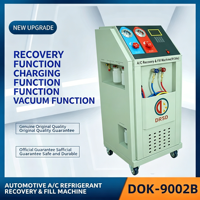 Machine de récupération et de recharge de réfrigérant pour climatisation automobile R134a, station de service A/C avec fonction de rinçage, construction en acier, 220V 50Hz