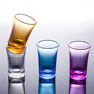Gobelets à vin en plastique incassables réutilisables de fête personnalisés Verres à liqueur à vin en plastique transparent violet de qualité alimentaire portables - Product Image 3