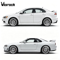 Rines Forjados Personalizados Viorock de 2 Piezas con Borde Pulido Estilo Stance/Vip 5x114.3/5x100 18x9/9.5/10J 17x8/9J Compatibles con Nissan Silvia Toyota